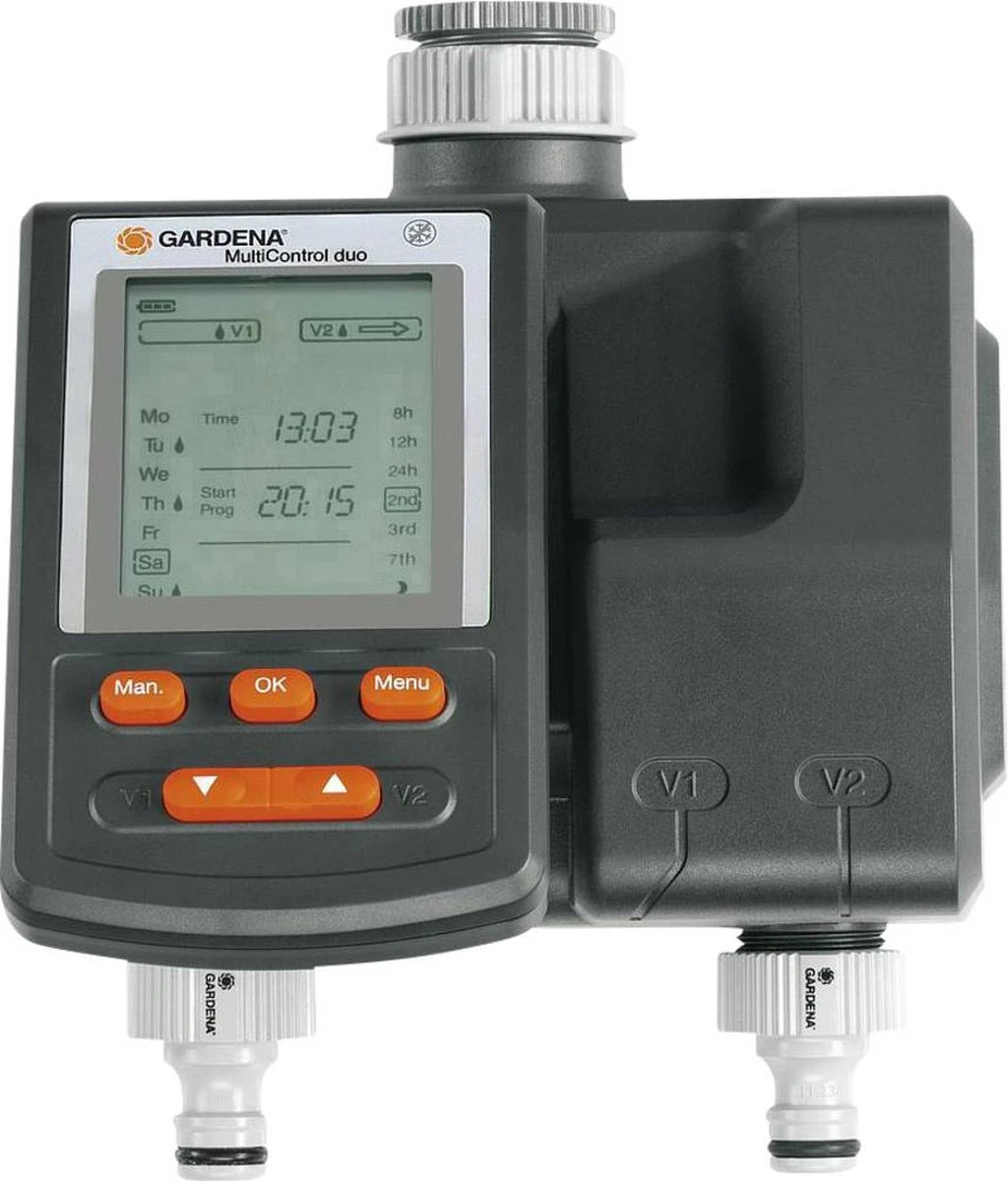 GARDENA Besproeiingsomputer MultiControl Duo - 3 Besproeiingen Per Dag - 1min Tot 3u 59min. - Afbeelding 15
