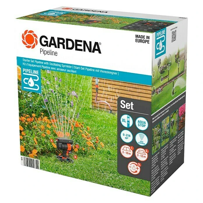 Gardena Pipeline Startset Square Sprinkler
