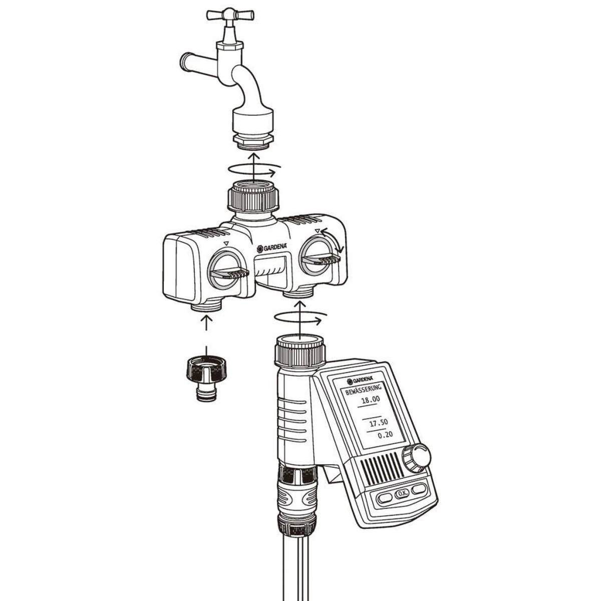 GARDENA - Waterverdeler - Slangkoppeling - 26.5 Mm - Afbeelding 4
